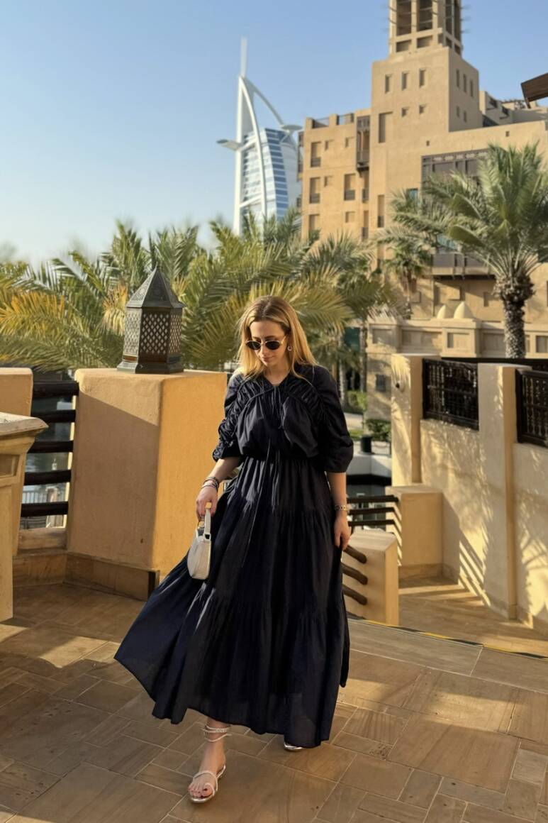 Mio Vual Elbise Lacivert - 9