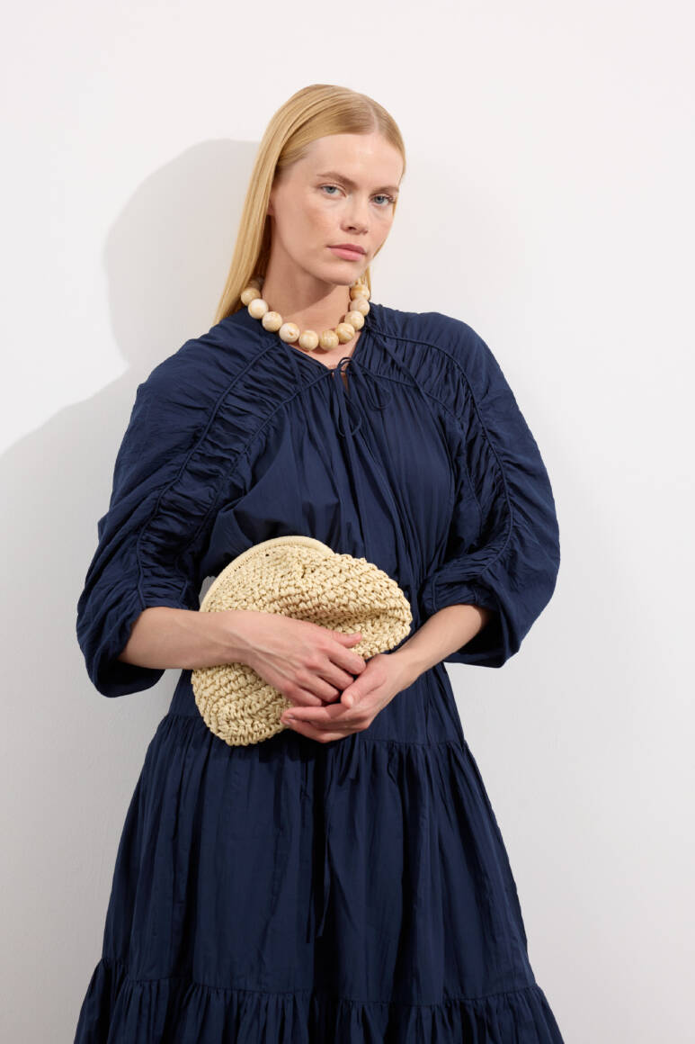 Mio Vual Elbise Lacivert - 6