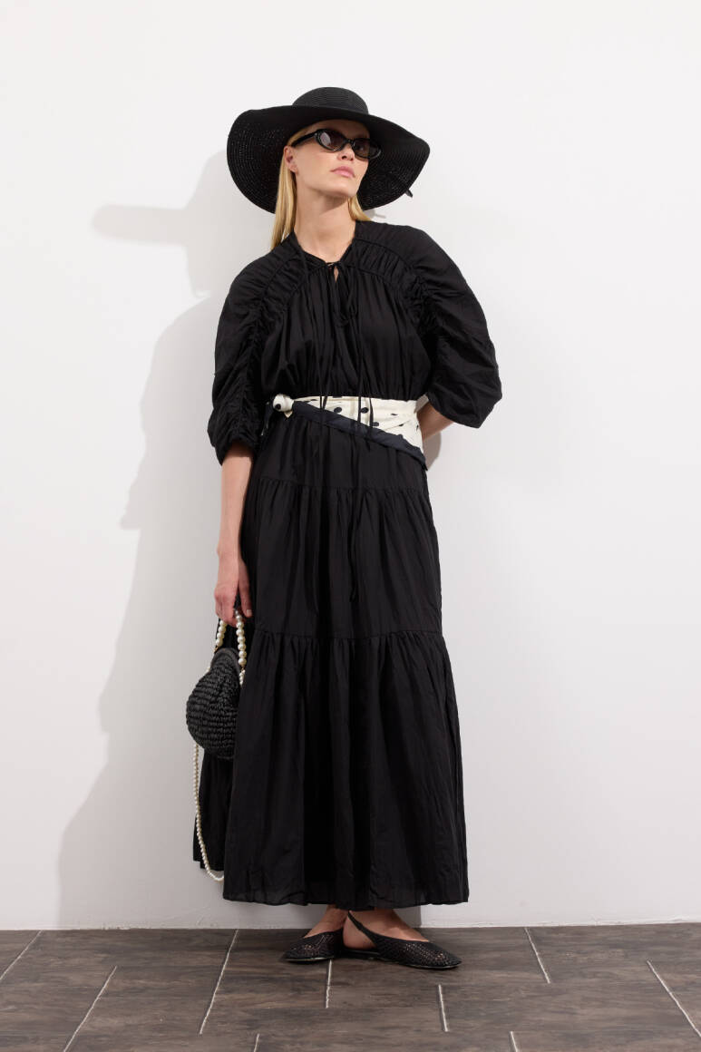 Mio Vual Elbise Siyah - 5