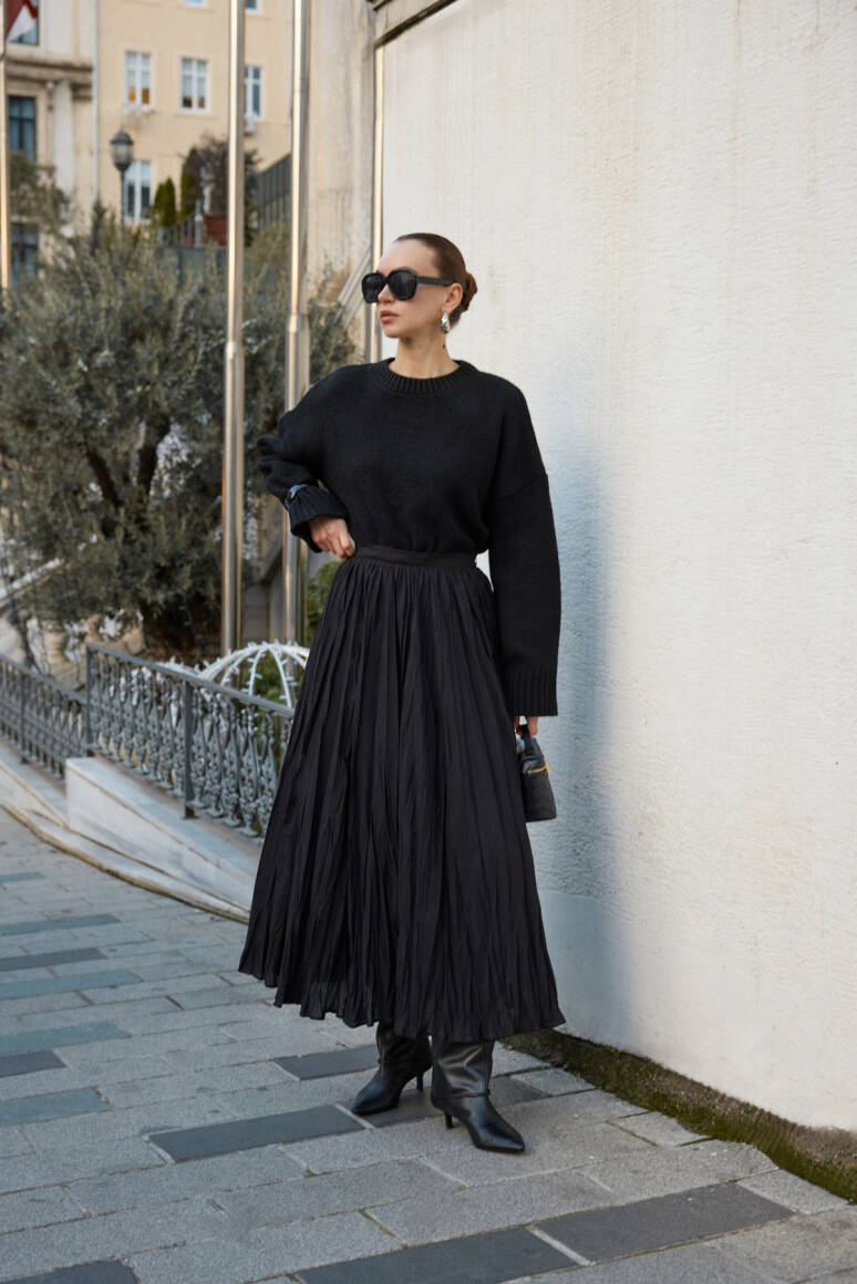 Ola Oversize Kazak Siyah - 2