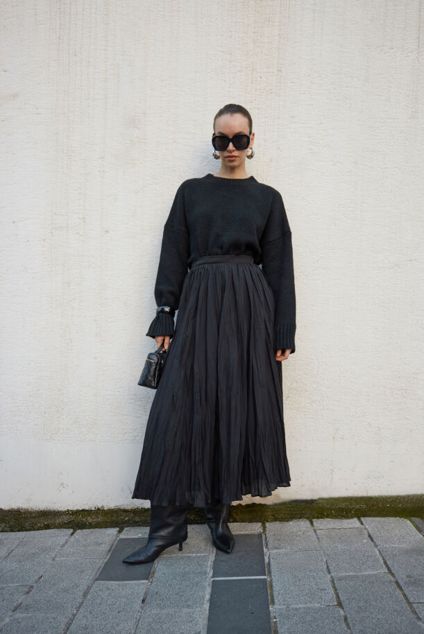 Ola Oversize Kazak Siyah - 4