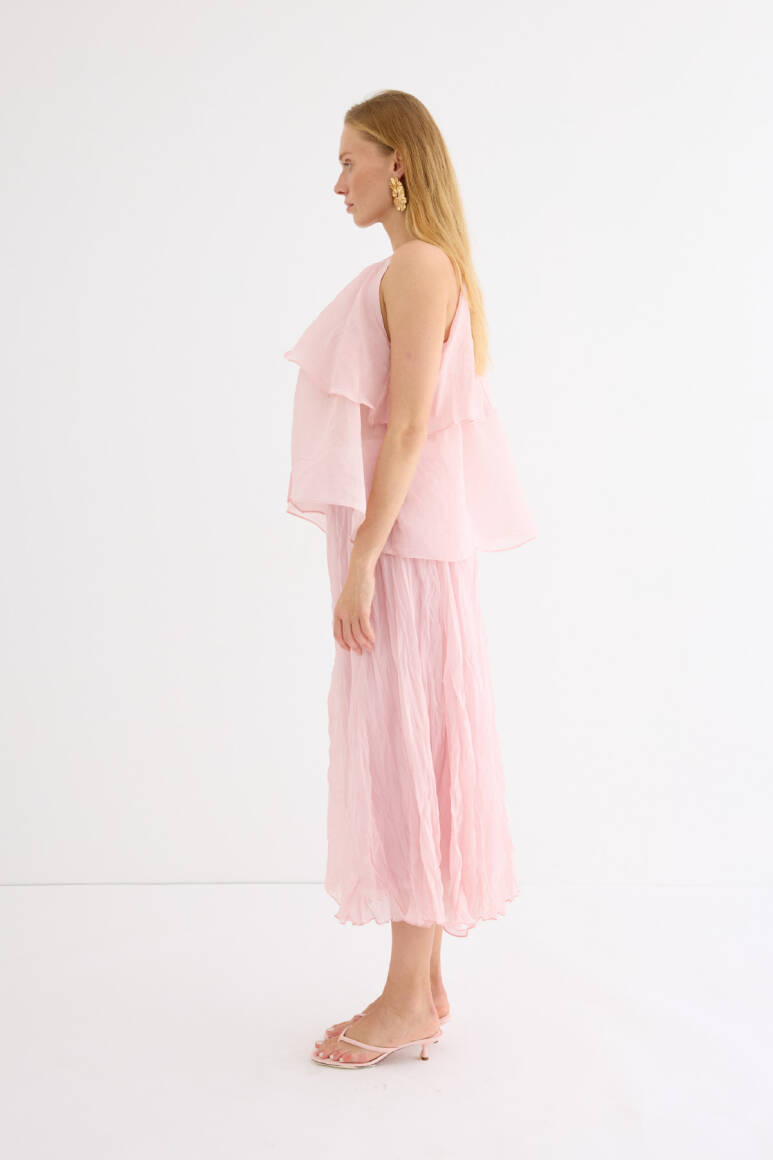 Omuzdan Bağlamalı Princess Bluz Soft Pembe - 8