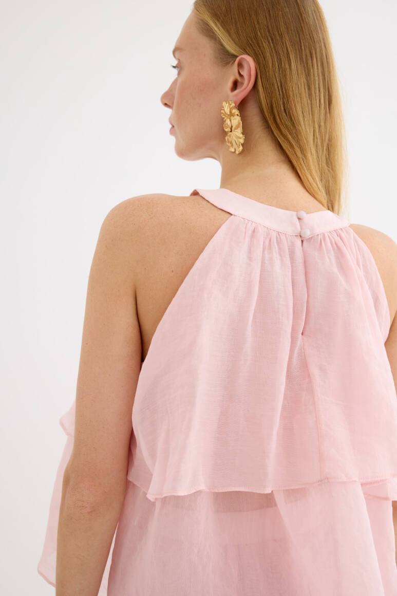 Omuzdan Bağlamalı Princess Bluz Soft Pembe - 10