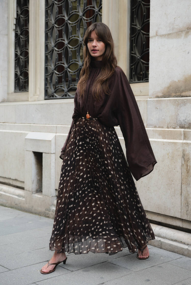 Piliseli Şifon Etek Bambi - 4