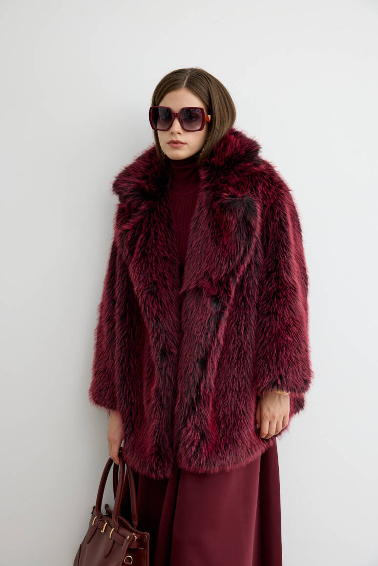 Premium Kürk Bordo - 2