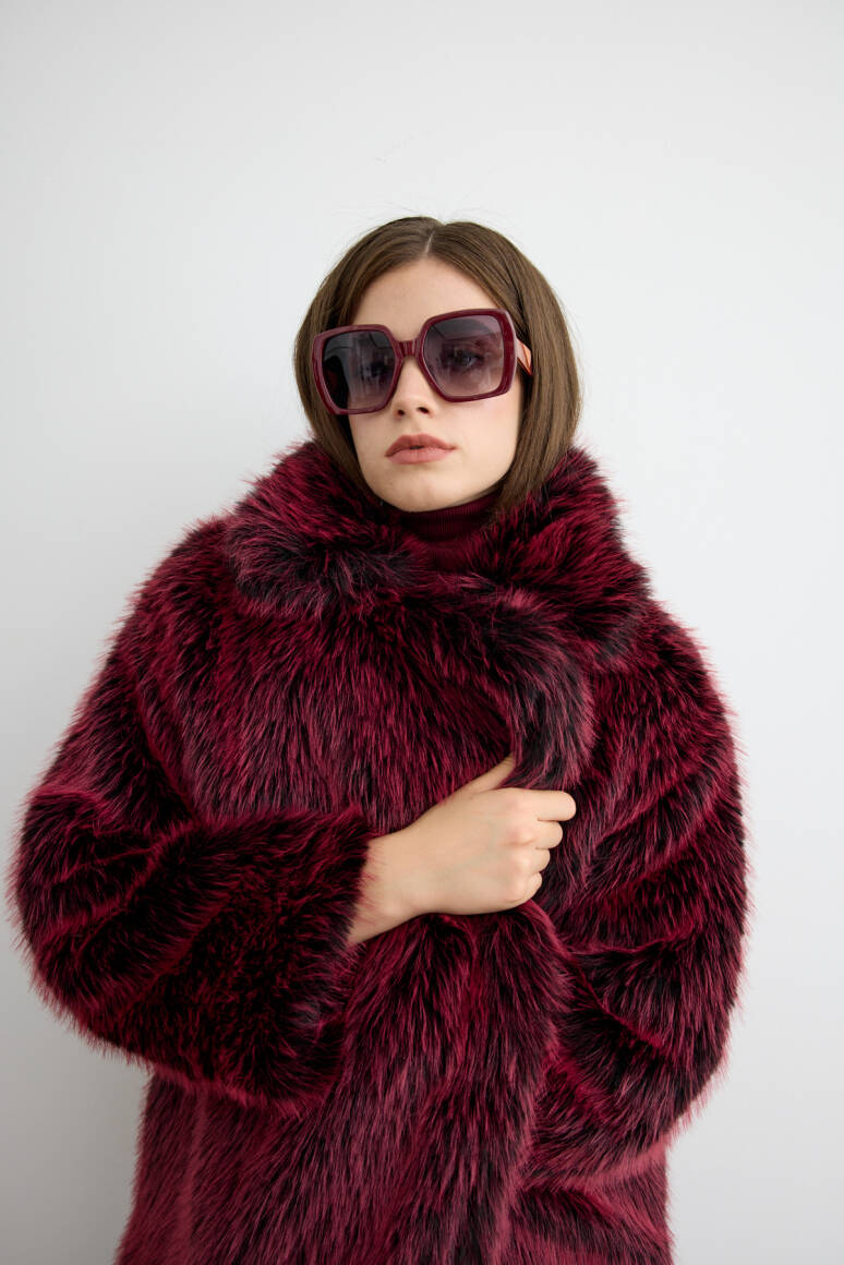 Premium Kürk Bordo - 6