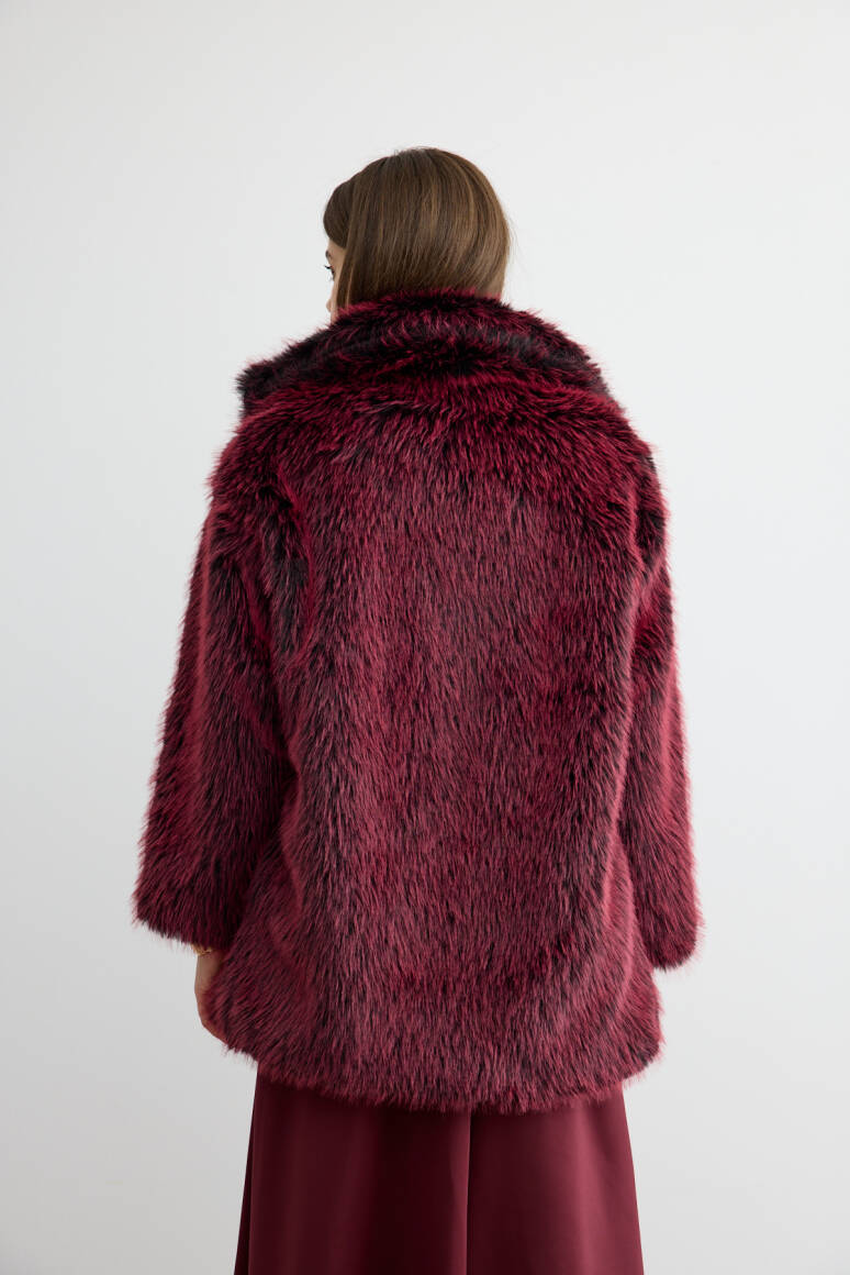 Premium Kürk Bordo - 8