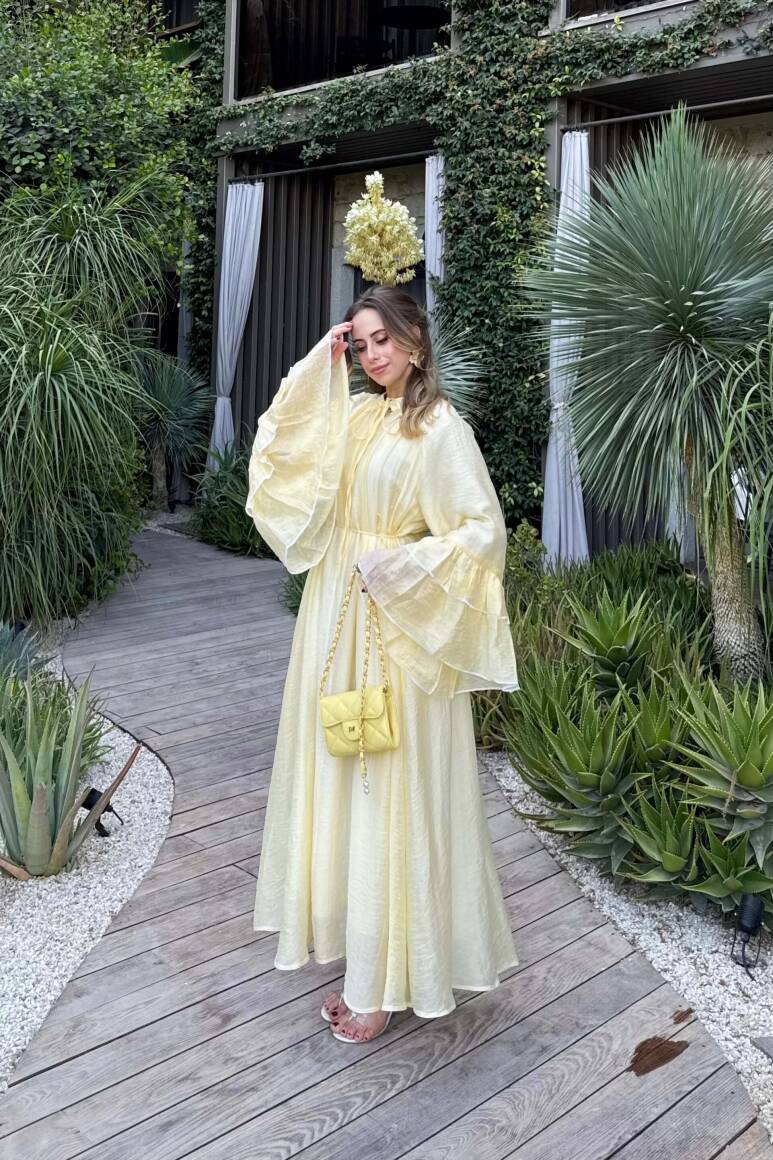 Princess Elbise Soft Sarı - 13