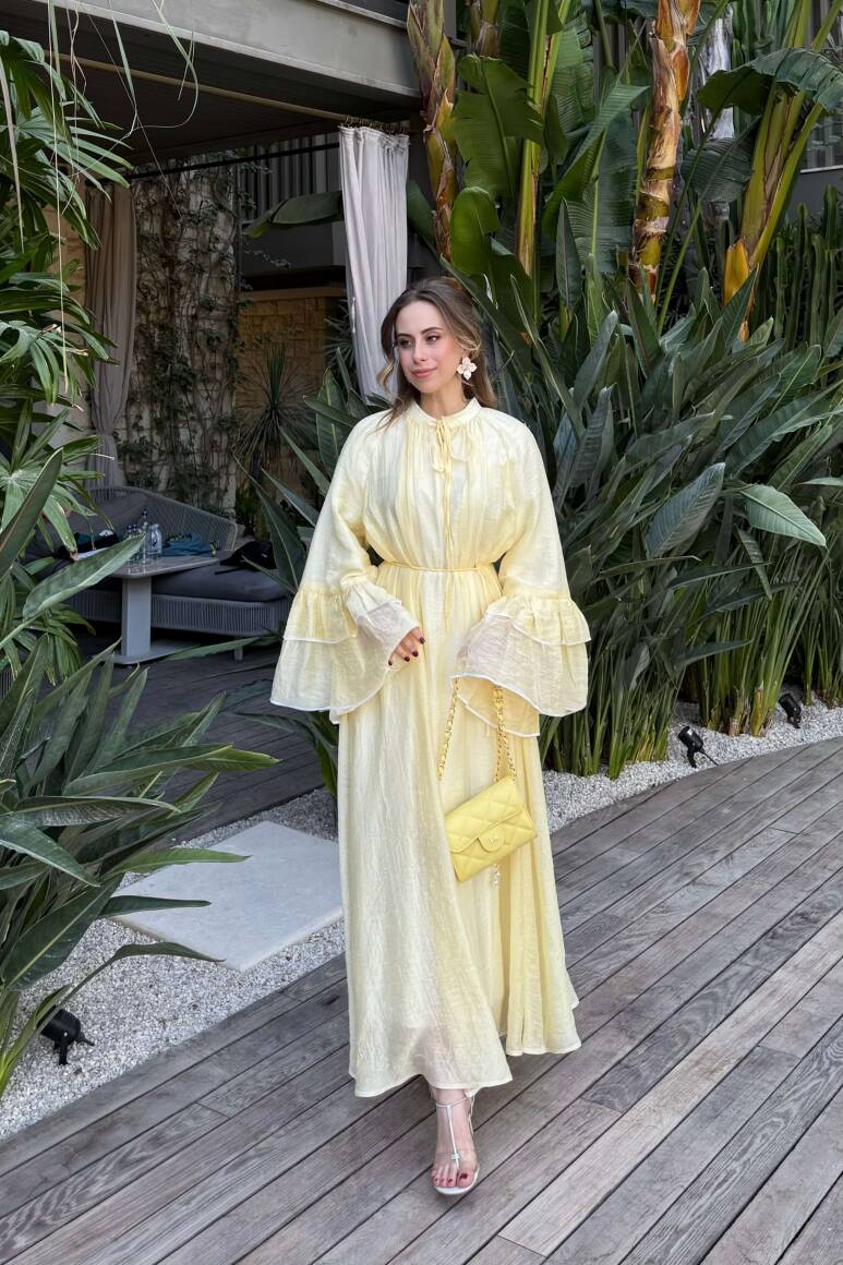 Princess Elbise Soft Sarı - 15