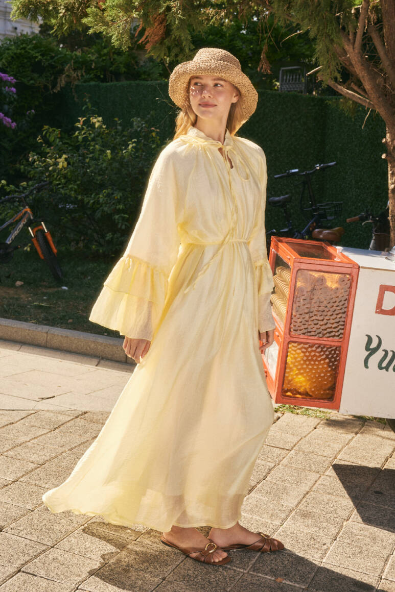 Princess Elbise Soft Sarı - EMNORA