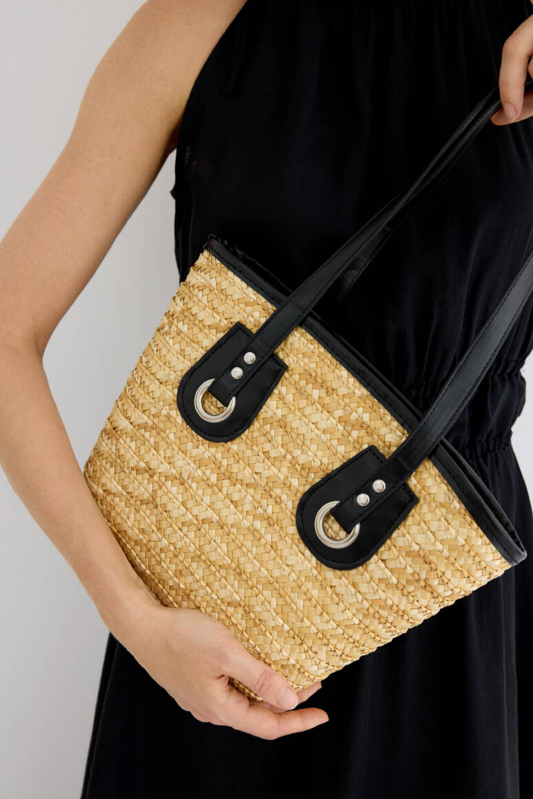 Taila Hasır Çanta Natürel - EMNORA