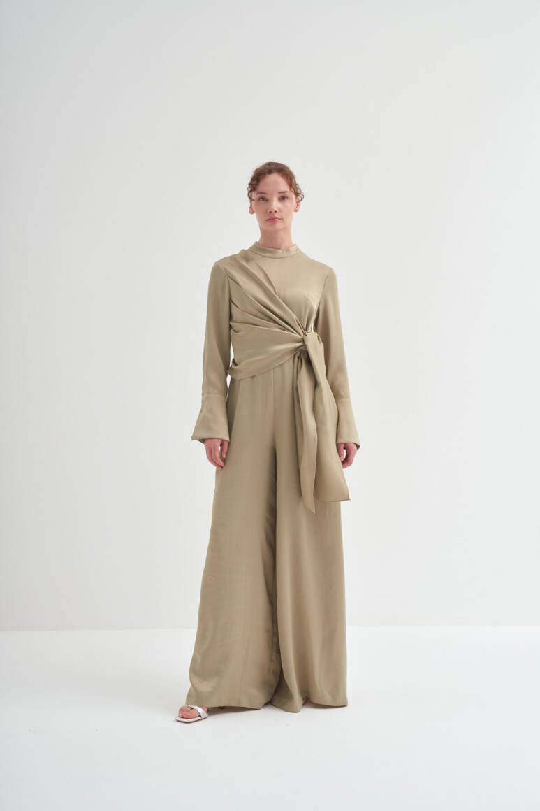 Yandan Düğümlü Premium Tulum Çağla Yeşili - 11