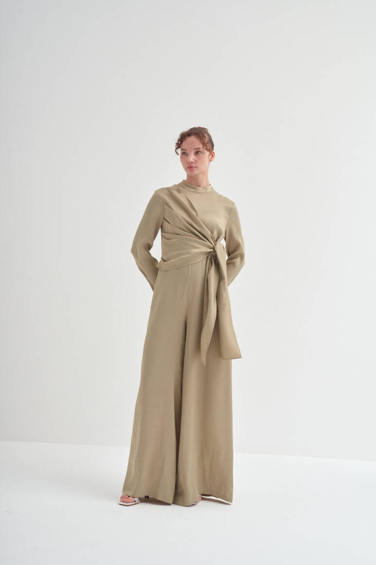 Yandan Düğümlü Premium Tulum Çağla Yeşili - 6